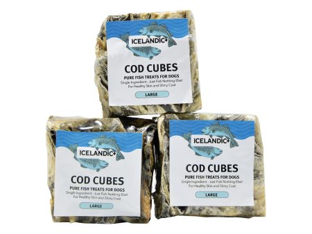 Icelandic+ Large Cod Skin Cube Dog Treats Sale