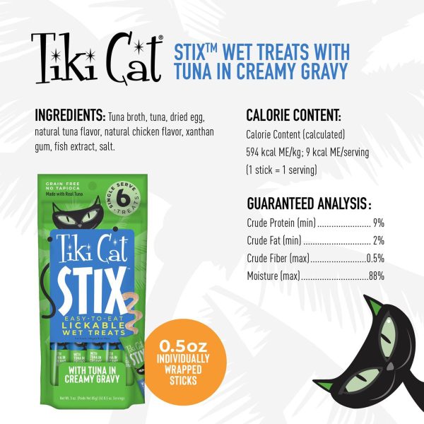 Tiki Cat Stix Lickable Mousse Cat Treats Hot on Sale