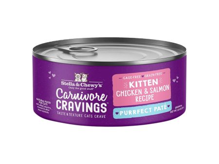 Stella & Chewy s Carnivore Craving Purrfect Pate Chicken & Salmon Kitten Wet Food For Sale