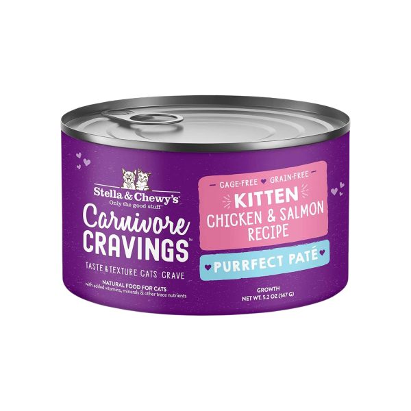 Stella & Chewy s Carnivore Craving Purrfect Pate Chicken & Salmon Kitten Wet Food For Sale