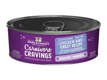 Stella & Chewy s Carnivore Cravings Savory Shreds Chicken & Turkey Wet Cat Food Fashion