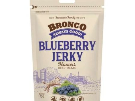 Bronco Chicken Jerky Dog Treat (Blueberry Flavoured) Online Hot Sale