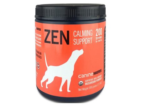 Canine Matrix Zen Organic Mushroom Calming Supplement for Dogs Online Sale