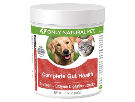 Only Natural Pet Complete Gut Health Complex Probiotics & Digestive Enzymes for Dogs & Cats Supply