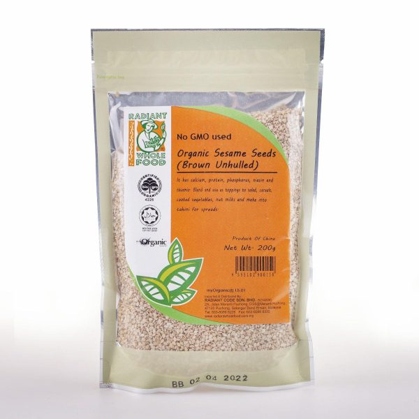 Radiant Organic Sesame Brown Hot on Sale