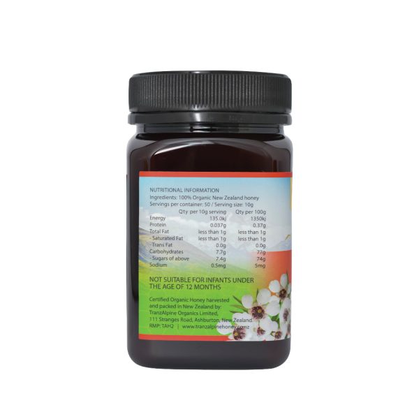 Tranzalpine Organic Manuka Honey MGO 100+  ( Madu Asli New Zealand ) Online Sale