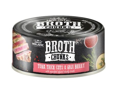 Absolute Holistic Broth Chunks (Tuna Thick Cuts & Goji Berry) Wet Cat & Dog Food Cheap