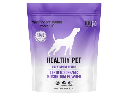 Canine Matrix Healthy Pet Organic Mushroom Immune Supplement for Dogs Fashion