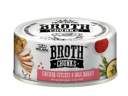 Absolute Holistic Broth Chunks (Chicken Cutlets & Goji Berry) Wet Cat & Dog Food Fashion