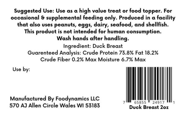 Duck Breast Freeze-Dried For Discount