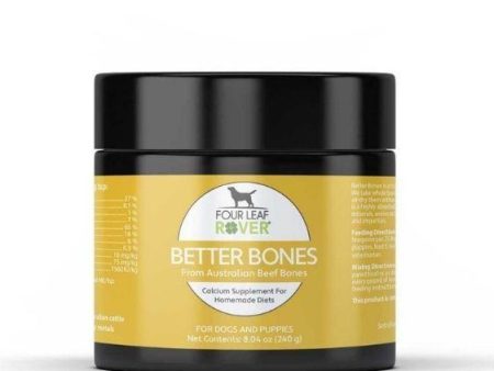 Four Leaf Rover (BETTER BONES) Dried Beef Bones Dog Supplements For Discount