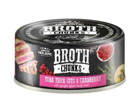 Absolute Holistic Broth Chunks (Tuna Thick Cuts & Cranberry) Wet Cat & Dog Food Sale