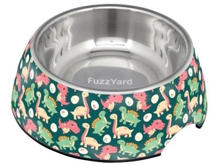 FuzzYard Dinosaur Land Dog Feeding Bowl Online Sale