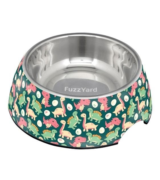 FuzzYard Dinosaur Land Dog Feeding Bowl Online Sale