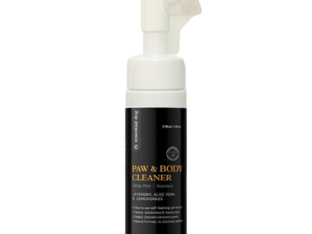 Essential Dog Rinse-Free Waterless Paw & Body Cleaner (Lavender, Aloe Vera & Lemongrass) Fashion