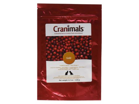 Cranimals Gold Cranberry Extract + DHA Omega 3 Supplement for Dogs & Cats Online Sale