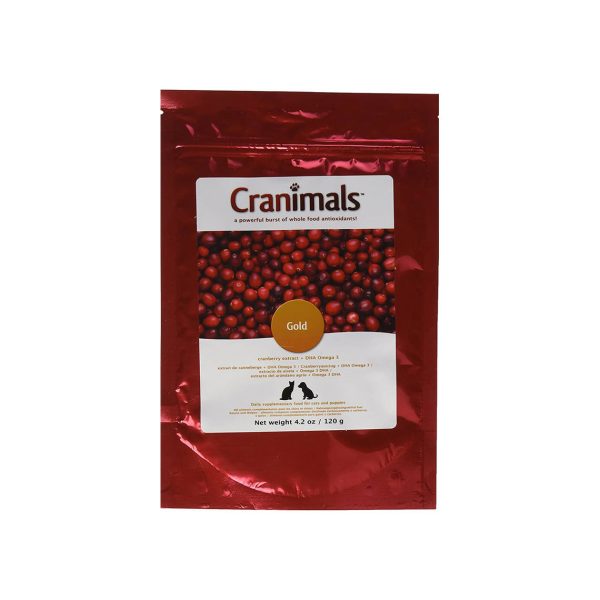 Cranimals Gold Cranberry Extract + DHA Omega 3 Supplement for Dogs & Cats Online Sale