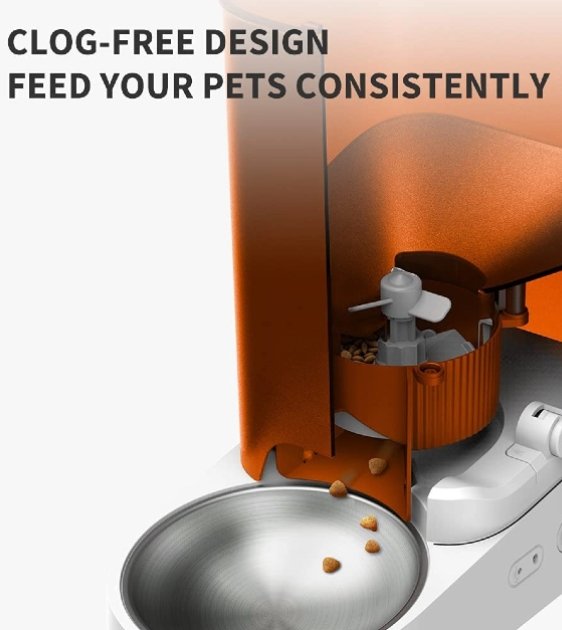 PETKIT FRESH ELEMENT SOLO 3.0L Smart Pet Feeder (Orange) For Discount