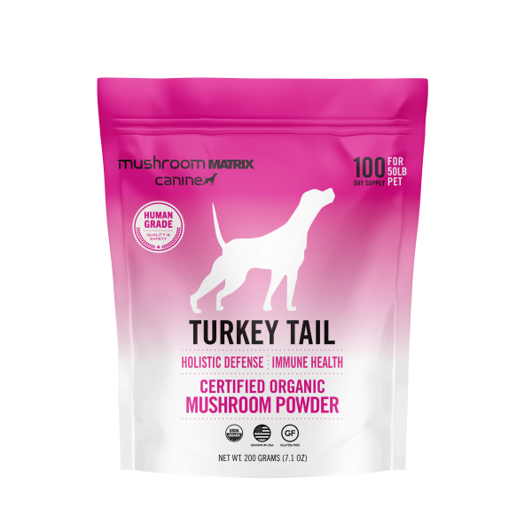 Canine Matrix Turkey Tail Organic Mushroom Holistic Supplement for Dogs Online now