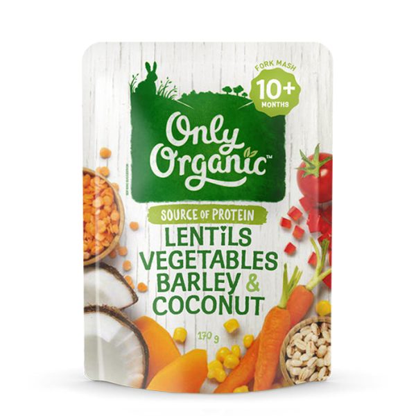 Only Organic Lentils, Vegetables, Barley & Coconut Online Hot Sale