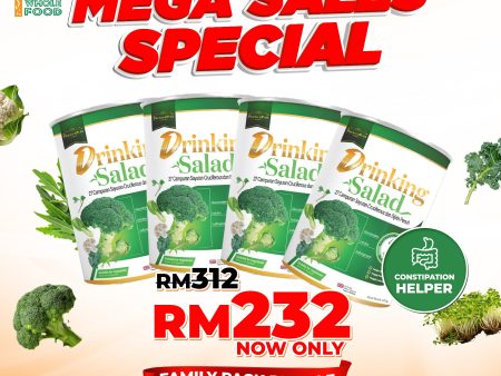 Family Pack Bundle Drinking Salad 450g x 4 Sale