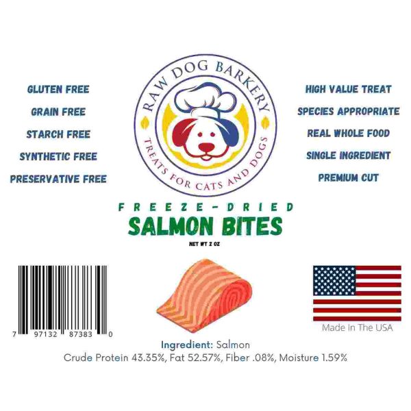 Salmon Bites Freeze-Dried For Sale