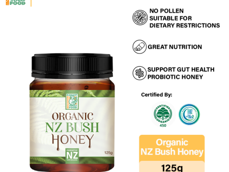 Radiant Organic NZ Bush Honey (125g) Madu Asli Halal Fashion