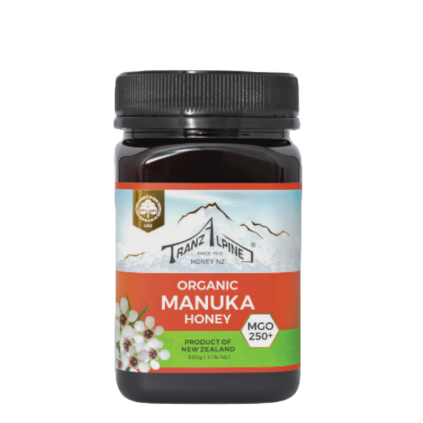 Tranzalpine Organic Manuka Honey MG250+ Supply