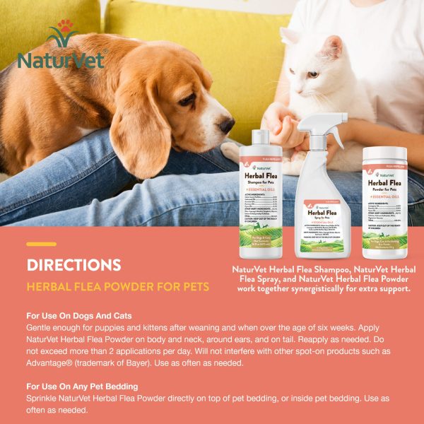 NaturVet Herbal Flea Repel Powder on Sale