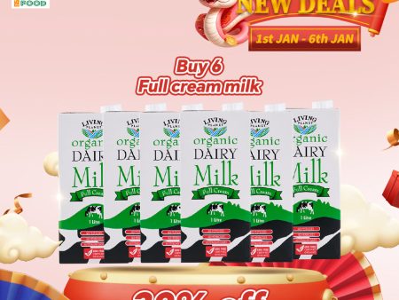 [Family Pack] Living Planet Organic Full Cream Milk (1L x 6) Online