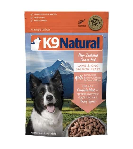 K9 Natural Freeze Dried Lamb & King Salmon Topper Dog Food Online Sale