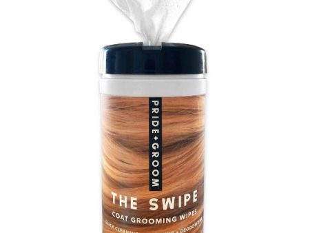 Pride + Groom The Swipe All-Natural Coat Grooming Wipes for Dogs and Cats Online Hot Sale