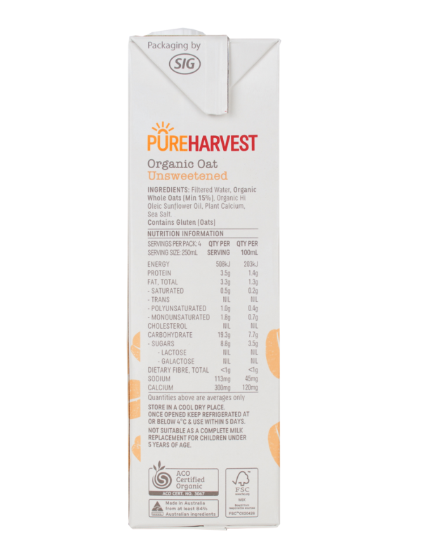 PureHarvest Oat Milk - Unsweetened Discount