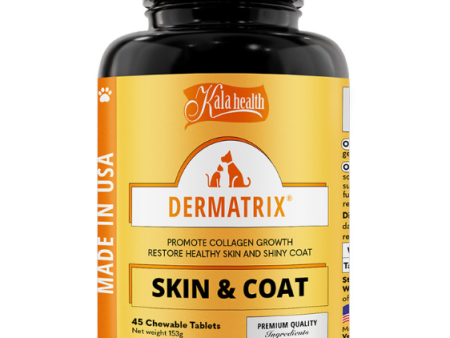 Kala Health DERMATRIX® (Skin & Coat) Promote Collagen Growth Supplements for Dogs and Cats Sale