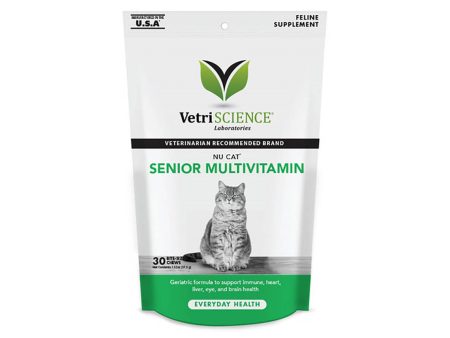 VetriScience Nu-Cat Senior Multi-Vitamin Cat Supplement Online Hot Sale