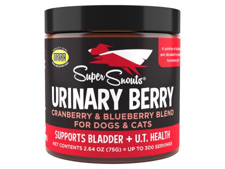 Super Snouts Urinary Berry Cranberry & Blueberry Balanced UT Support for Dogs & Cats Discount