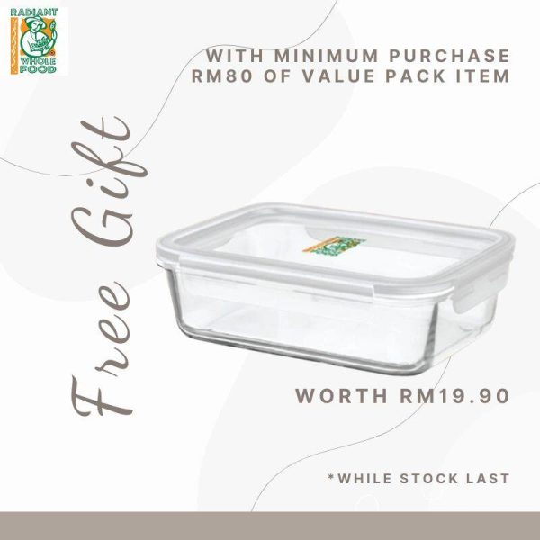 [FREE GIFT] Radiant Airtight Glass Container Discount