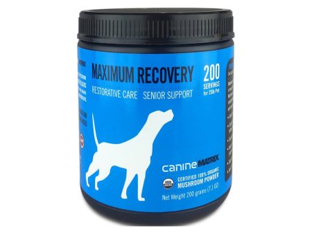 Canine Matrix MRM Recovery Organic Mushroom Senior Supplement for Dogs For Sale