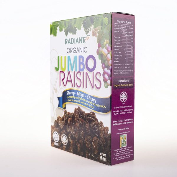 Radiant Organic Jumbo Raisins For Sale