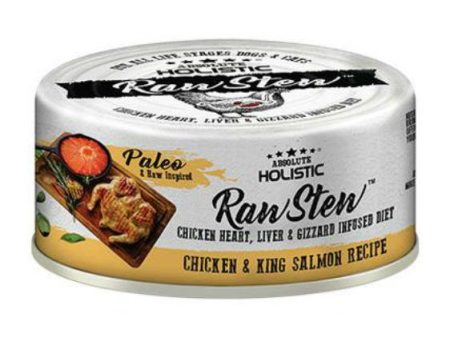 Absolute Holistic Raw Stew Chicken & King Salmon Wet Cat & Dog Food For Sale