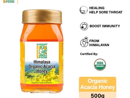 Radiant Organic Acacia Honey 500g Supply