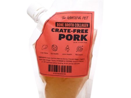 The Grateful Pet Bone Broth Collagen for Dogs & Cats (Pork) For Sale