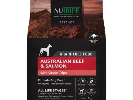 NUTRIPE Essence Grain-Free Australian Beef & Salmon with Green Tripe Formula Dog Food For Discount