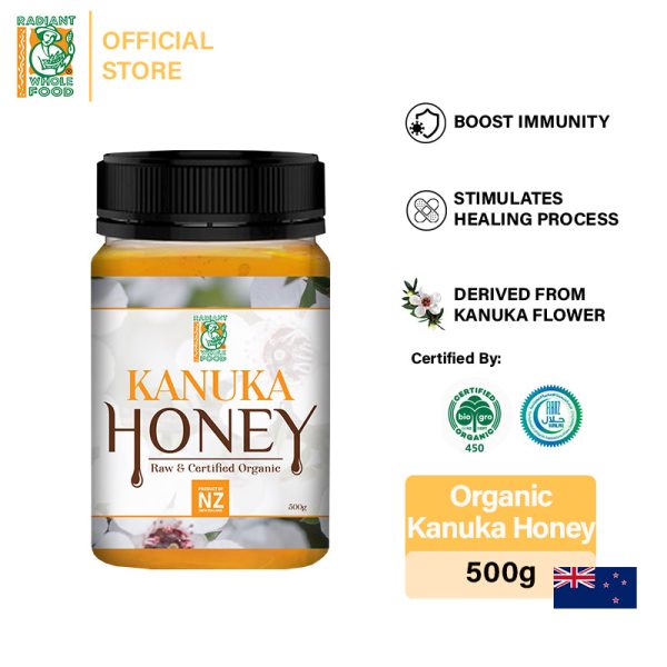 Radiant Organic Kanuka Honey (500g) Madu Halal For Cheap