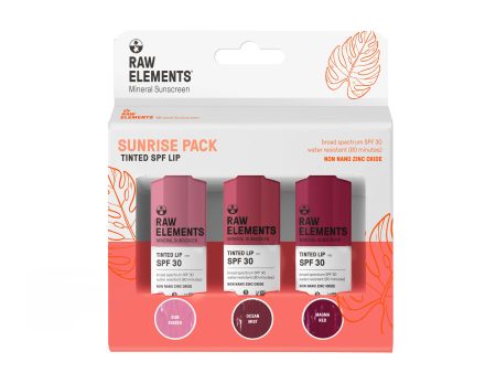 SPF 30 TINTED LIP SUNRISE PACK .15 oz - 3 Pack Sale