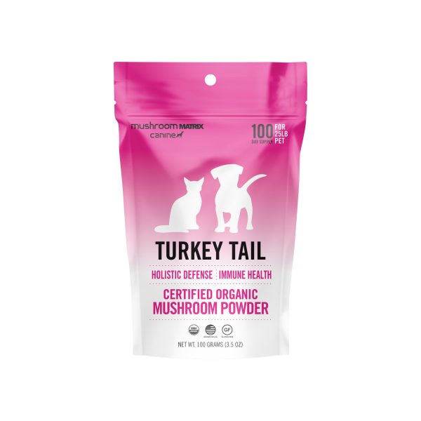 Canine Matrix Turkey Tail Organic Mushroom Holistic Supplement for Dogs Online now