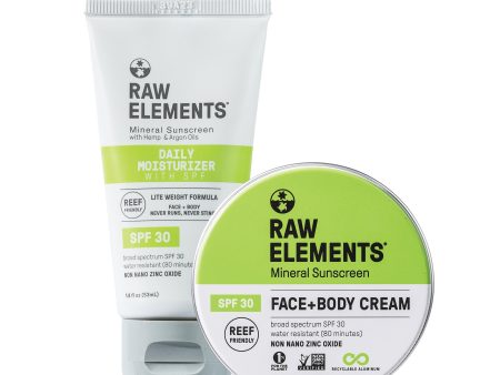 Face + Body Tube SPF 30 Bio-Resin Tube & Plastic Free Tin Bundle Hot on Sale