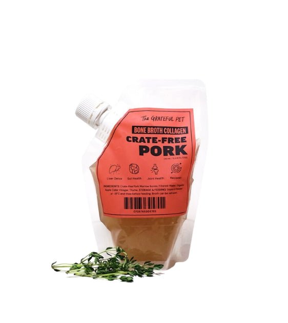 The Grateful Pet Bone Broth Collagen for Dogs & Cats (Pork) For Sale