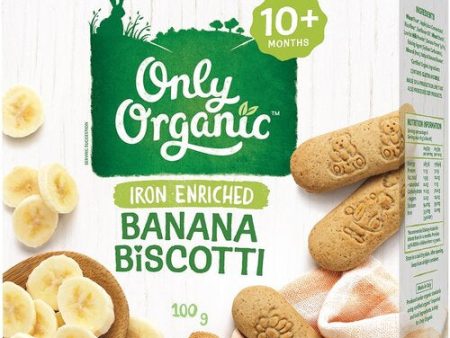 Only Organic Banana Biscotti Hot on Sale