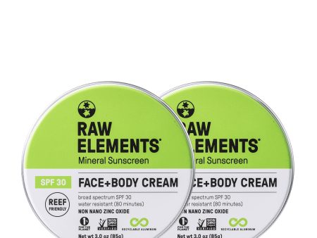 Face + Body Tin SPF 30 *Plastic Free* - 2 Pack Online Sale